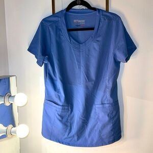 Greys anatomy scrub top. Never worn. Ceil blue.